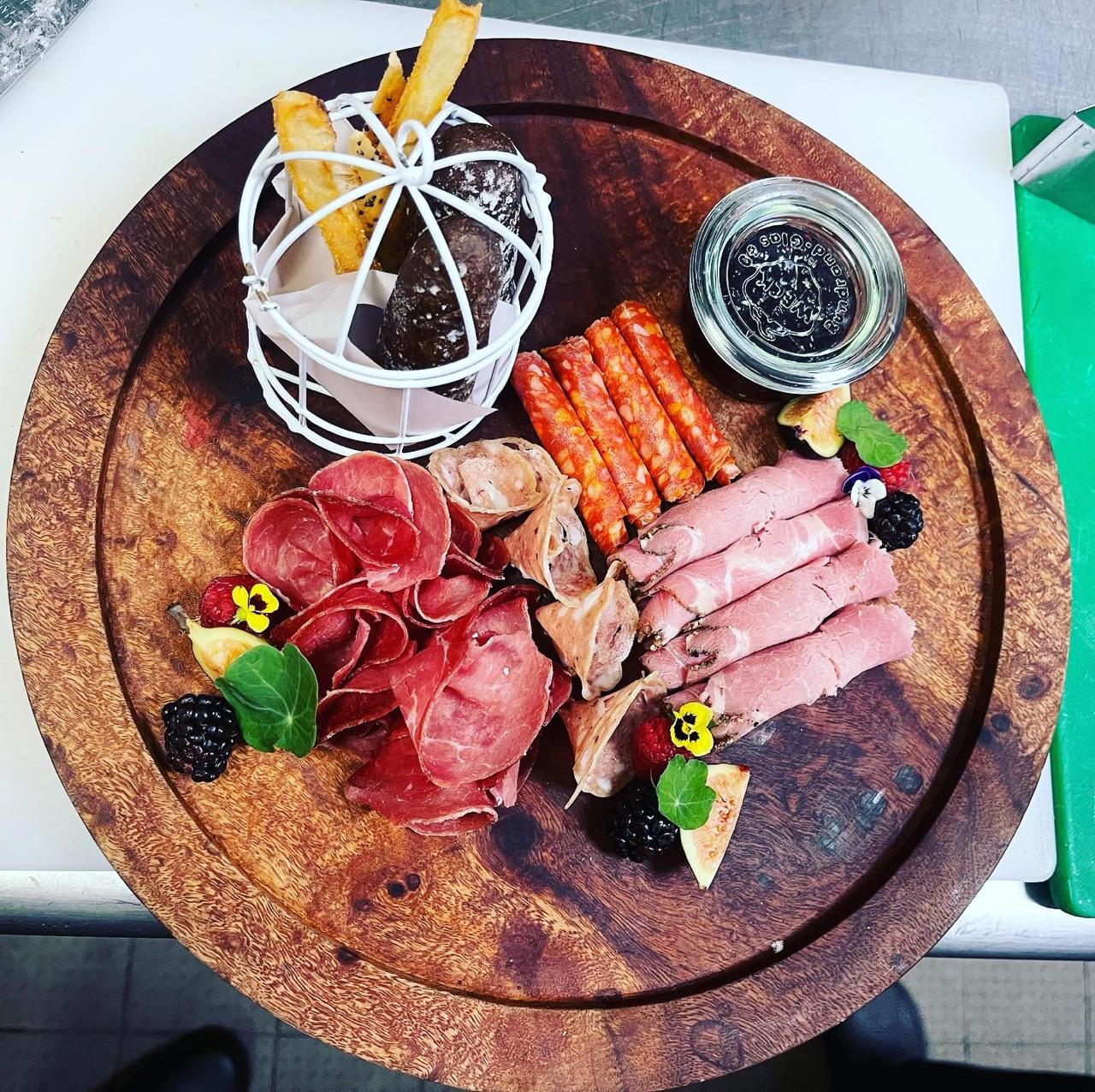 Charcuterie and hospitality presentation